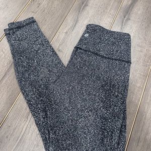 lululemon athletica Black and Gray Leggings